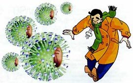 Заражение дыхательных путей